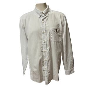 NWT US Polo Assoc Men's White Oxford Cotton L/S Button Down Casual Shirt Size XL